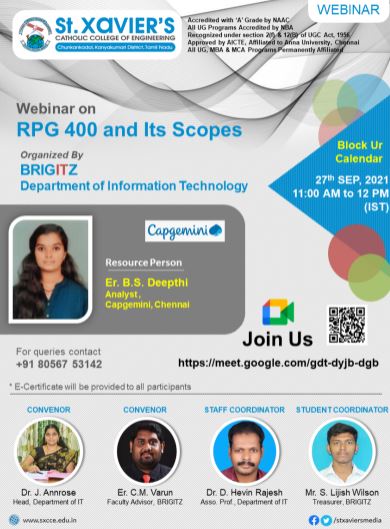 RPG400 Webinar