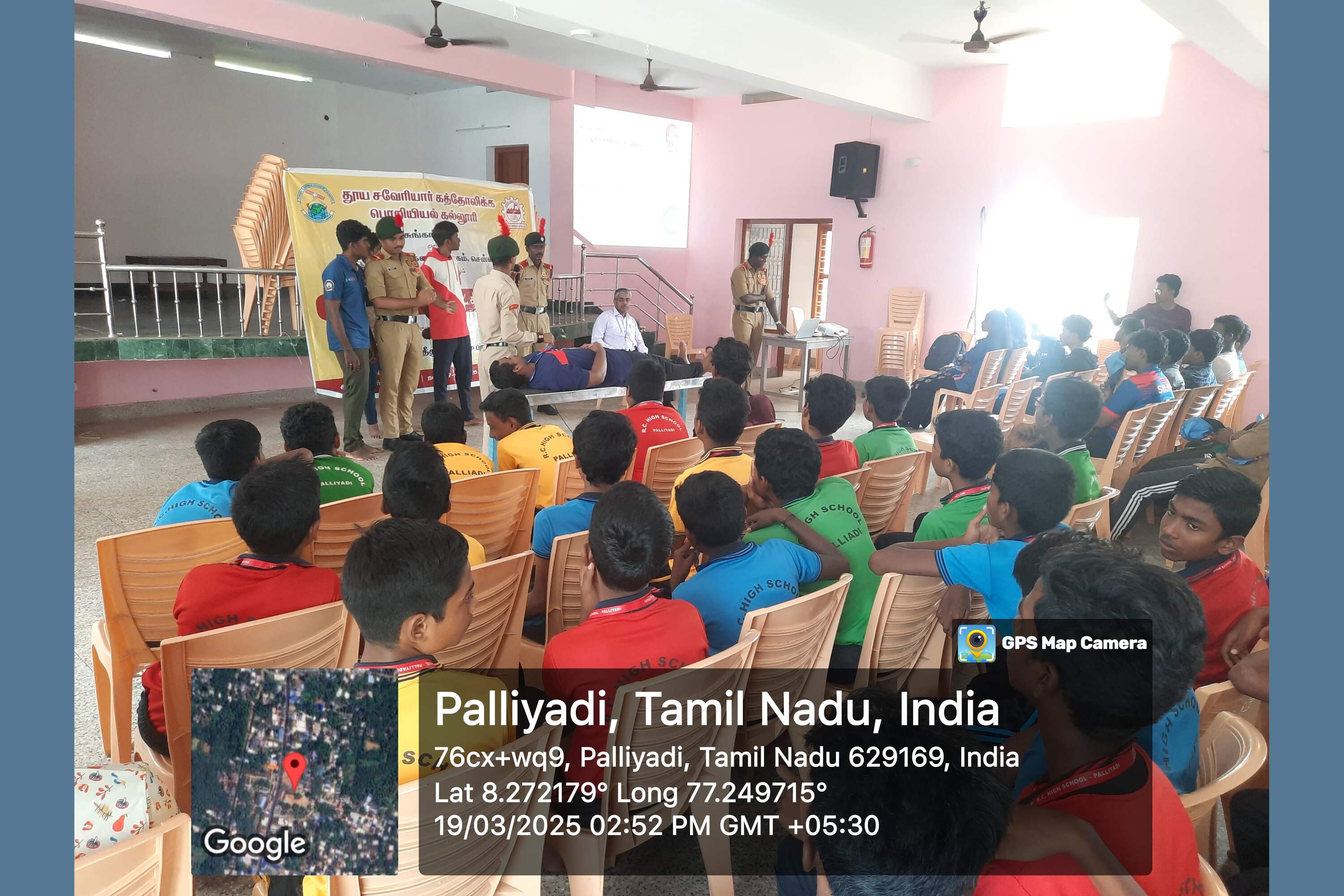 Basic First Aid Training Given to Students By NCC Cadets