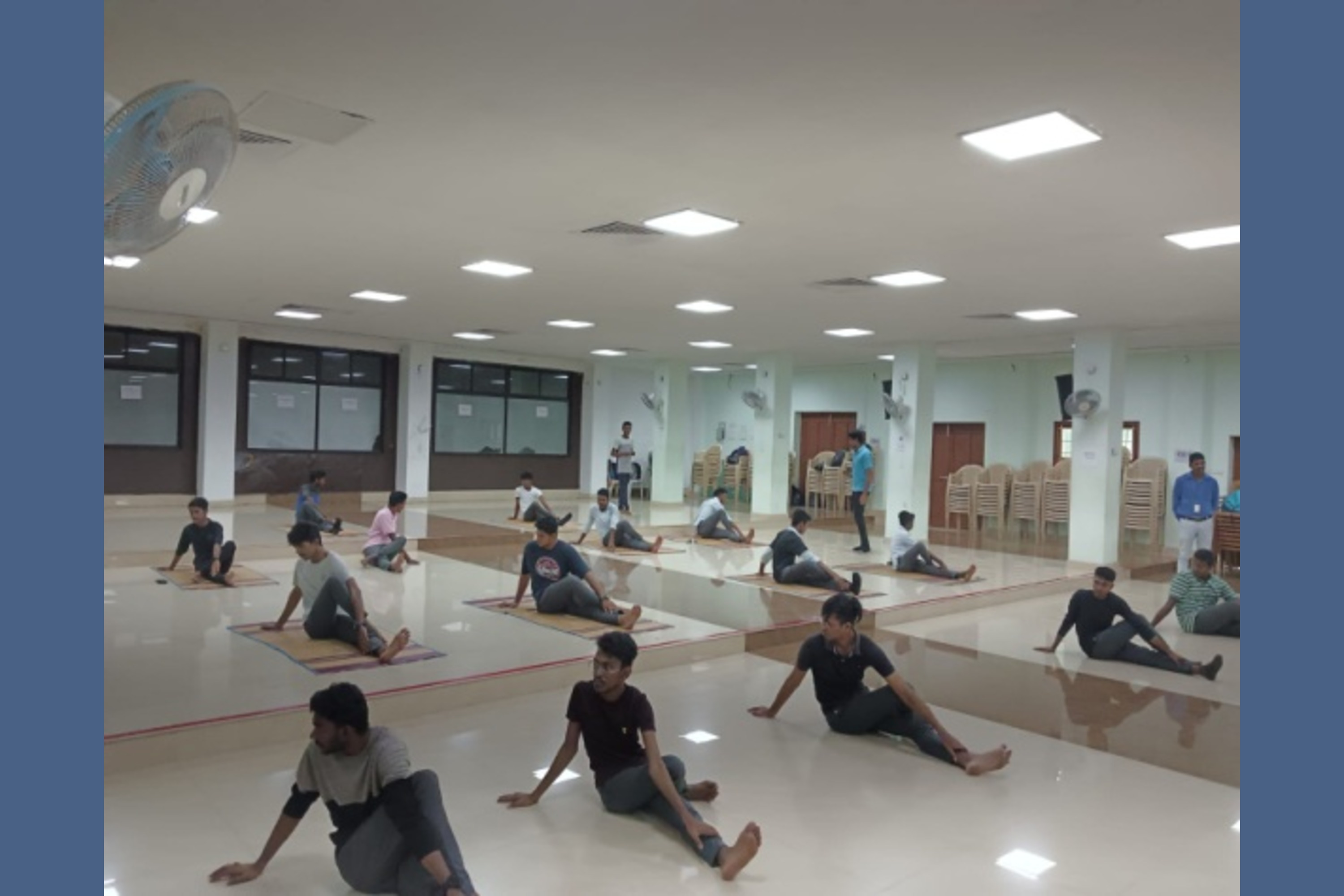 NSS Volunteers Practicing Yoga