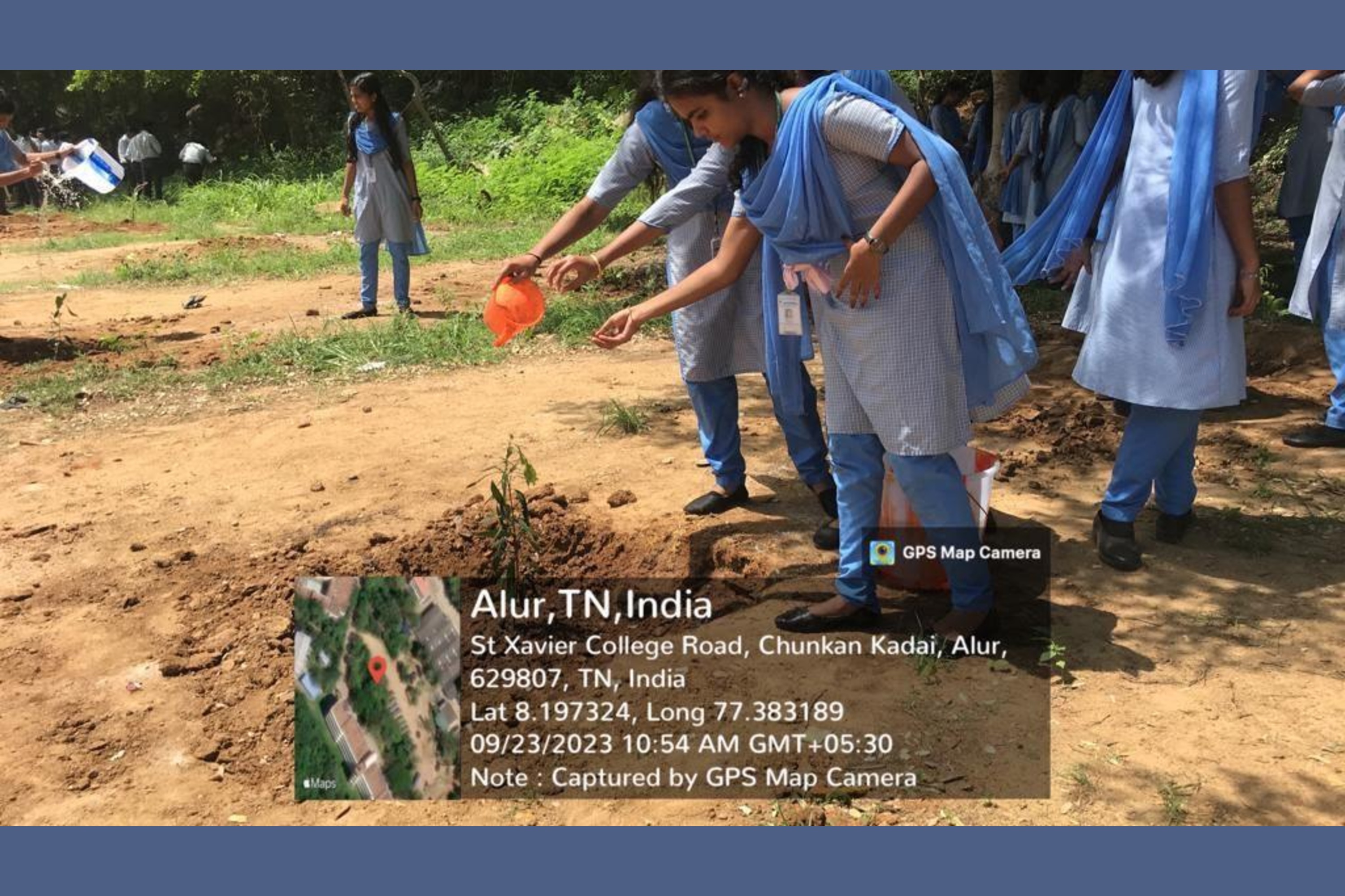 Planting Trees By NSS Volunteers