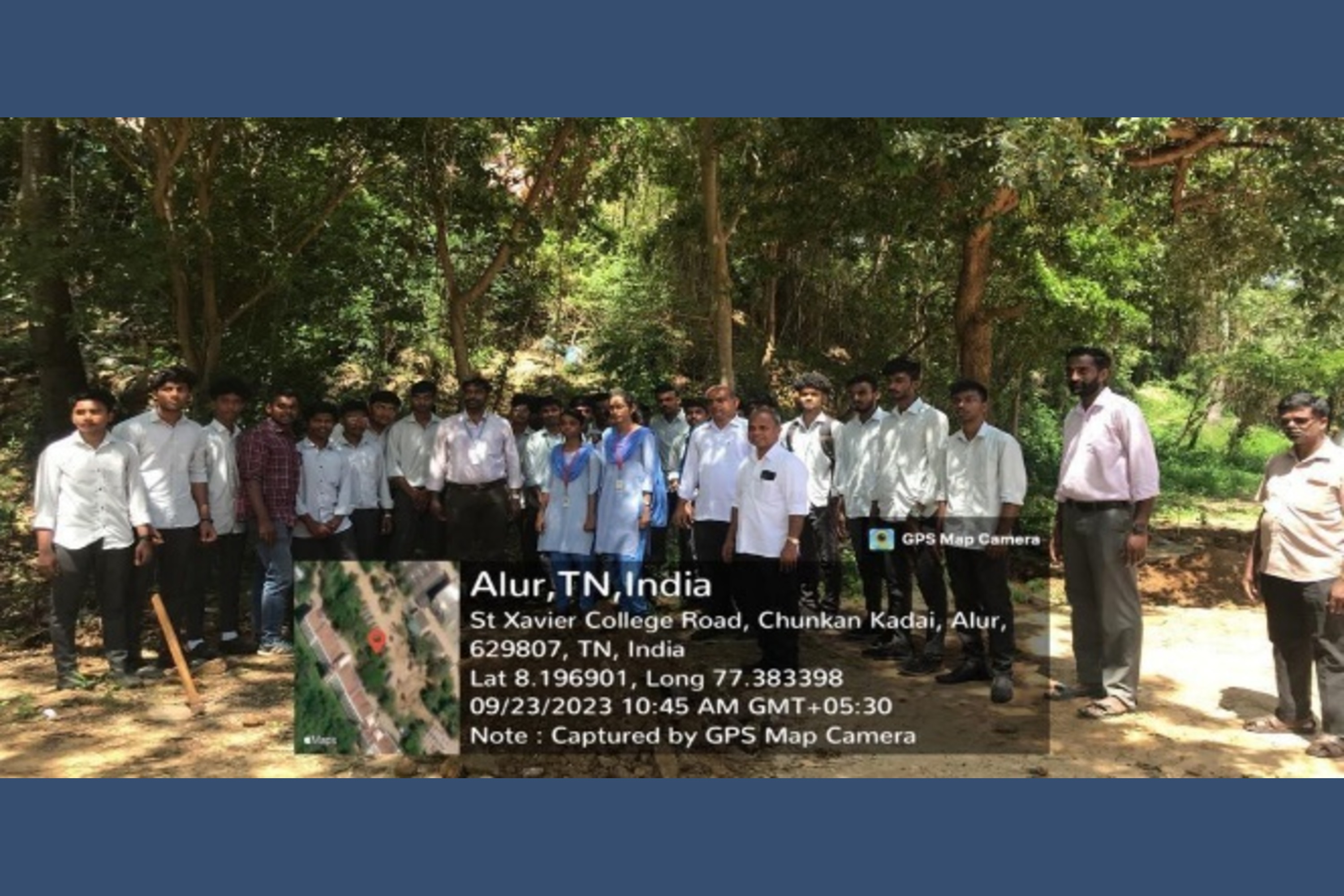 Planting a tree with the Programme Officers