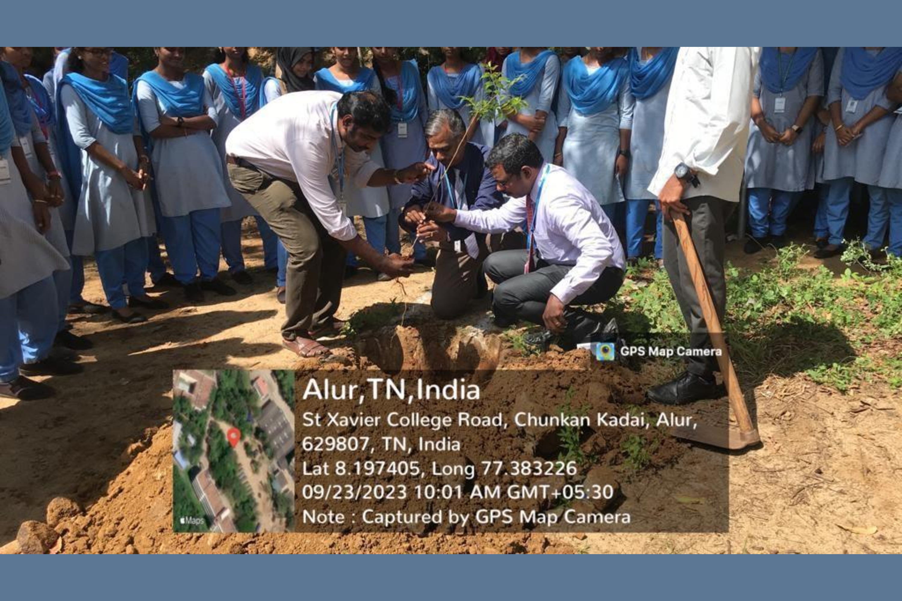 Planting the first sapling