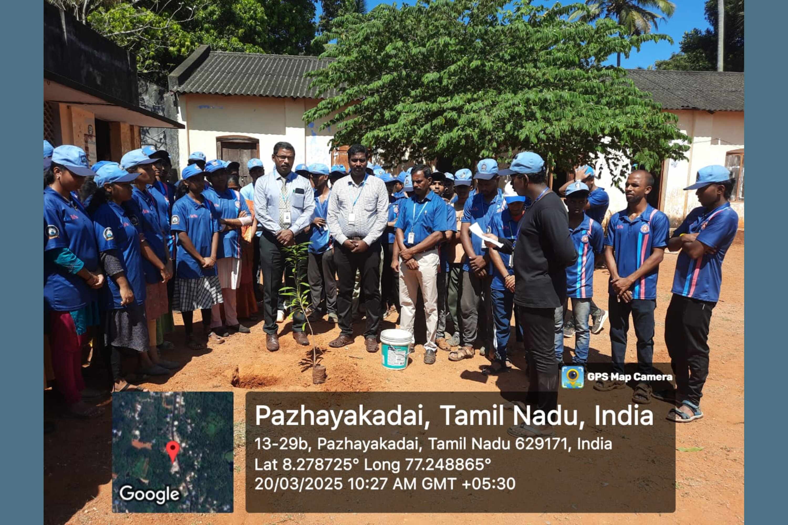 Tree Plantation By our vice principal Dr. V. Christus Jeya Singh