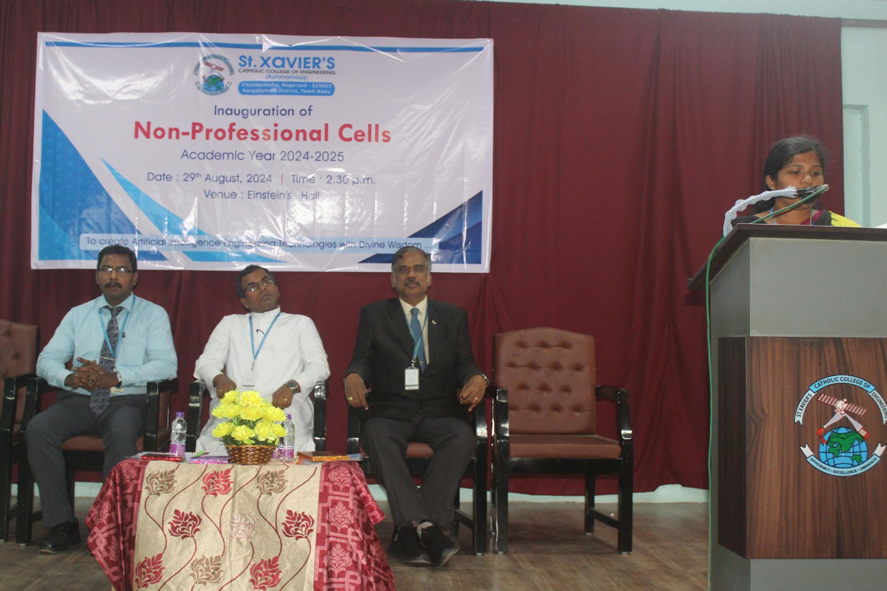 Inauguration of Non-Professional Cell