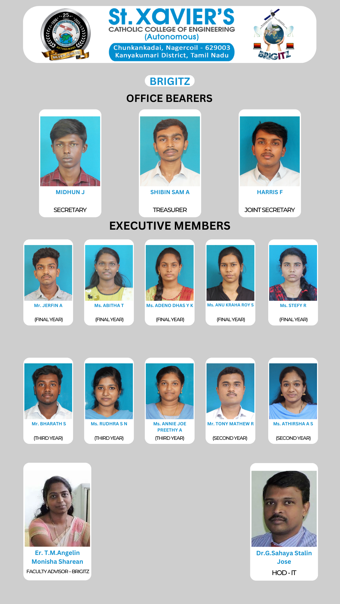 Brigitz Office Bearers 2024-2025