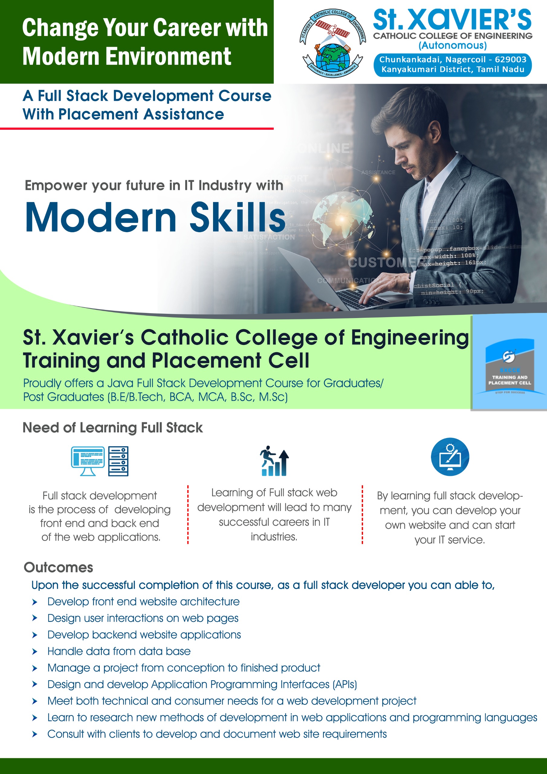 Placement Brochure Front